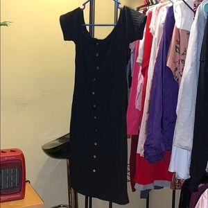 Fitted black dress